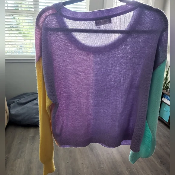 Block Color Sweater - Picture 2 of 5